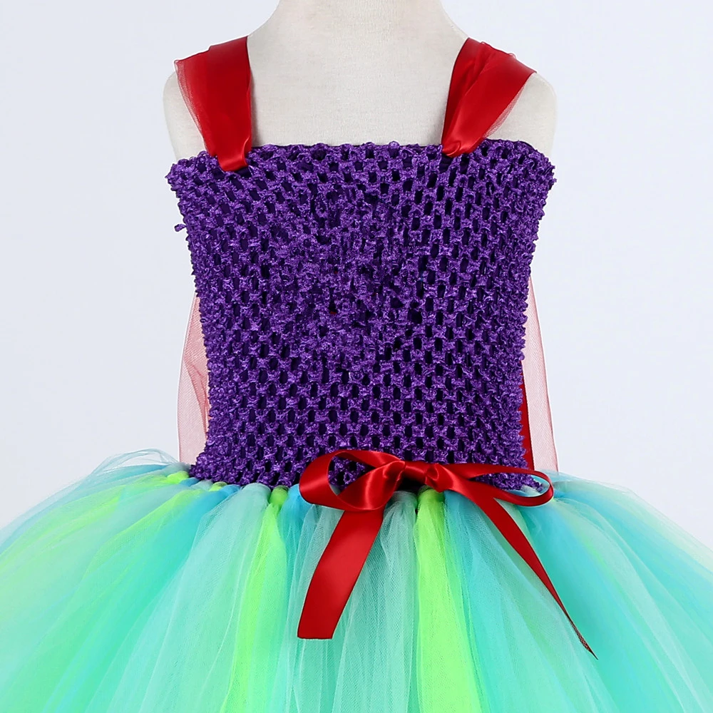 Mermaid Princess Dress for Girls Tulle Tutu Kids Halloween Christmas Party Cosplay Costume Children Clothing | Детская одежда и
