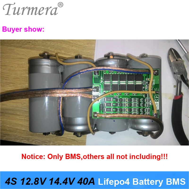 4S 40A 12,8 V 14,4 V 32650 32700 LiFePO4 BMS литиевая батарея защиты доска с коррекцией начать дрель Стандартный баланс