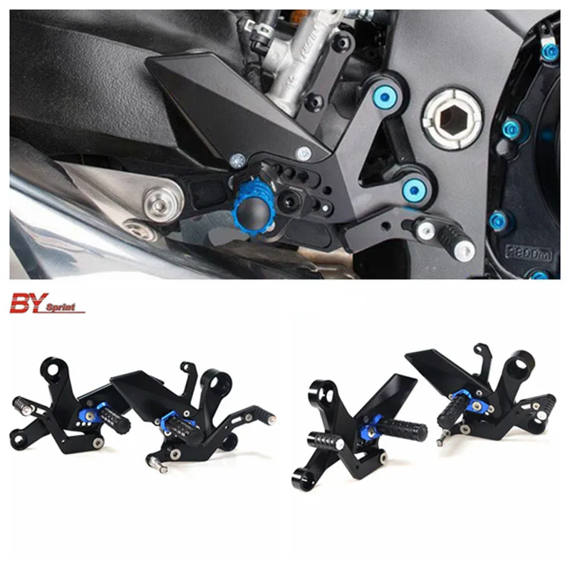 

MT-09 Motorcycle Accessories CNC Adjustable Rearsets Rear Foot Pegs Pedal Set High Quality For YAMAHA MT 09 mt-09 2013-2017