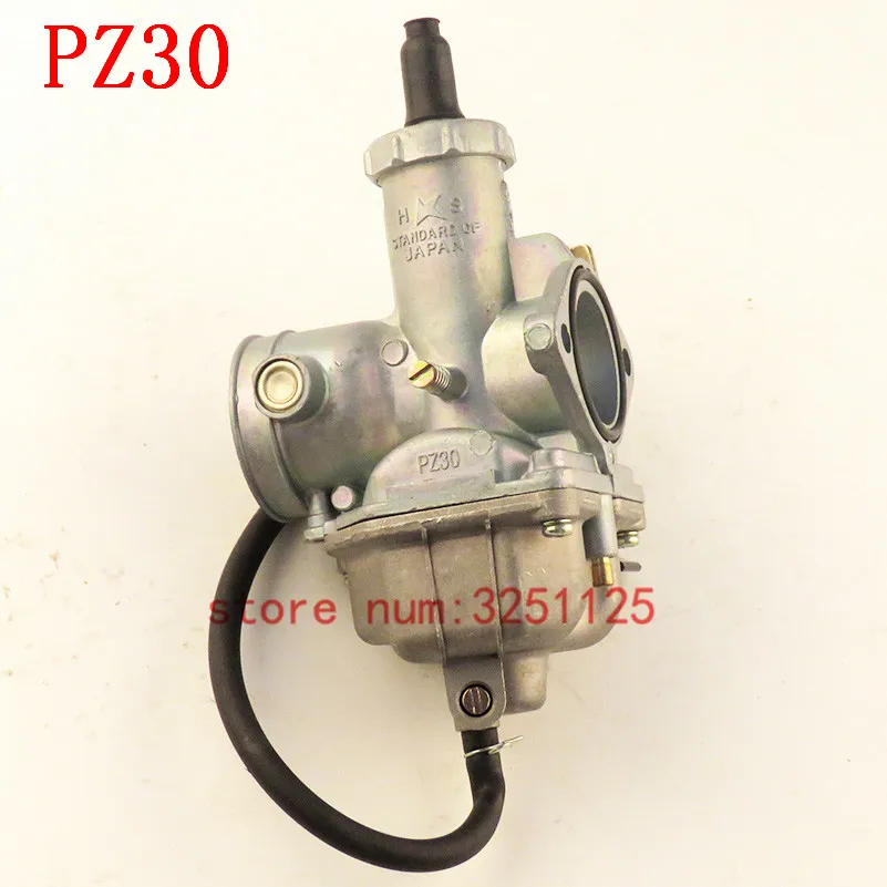 

Free shipping 30mm pz30 Cable Choke Carburetor Accelerating Pump Racing PowerJet For TTR250 Bars 200cc 250cc