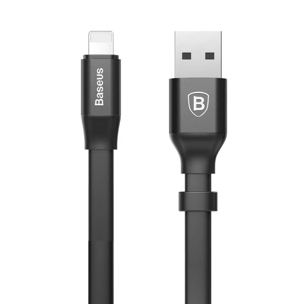 Кабель для передачи данных Baseus 2A 8 Pin кабель для быстрой зарядки 23 см портативный USB ЗУ для мобильного телефона Кабели для iPhone XS MAX