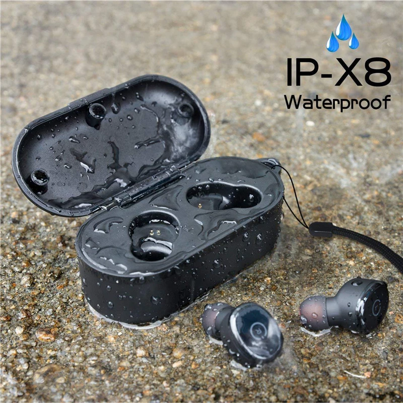 Настоящие Беспроводные стереонаушники BLuetooth портативные TWS беспроводные 3D