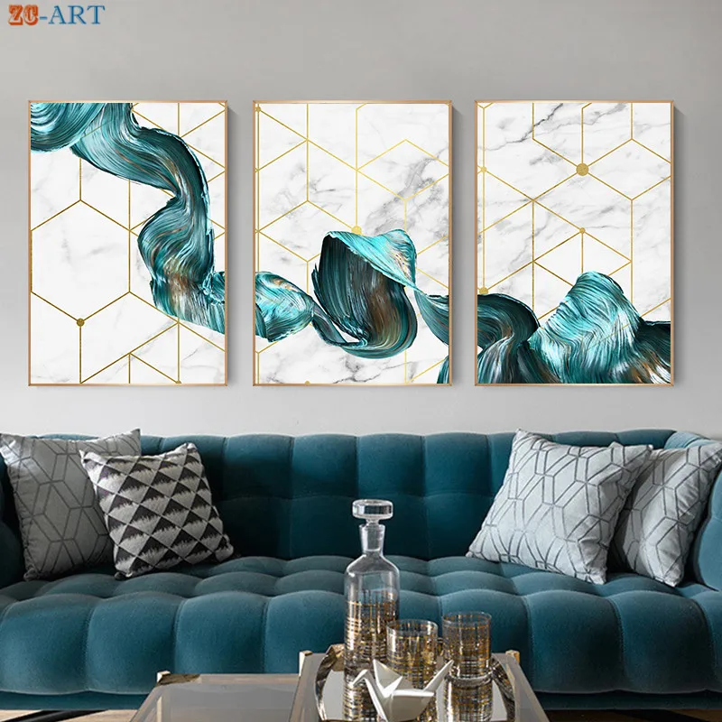 Современное искусство стены светильник класса люкс холст картины плакаты под