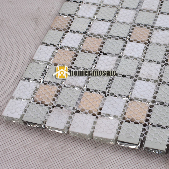 Плитка из чистого стекла и металла для ванной комнаты плитка душа кухонные