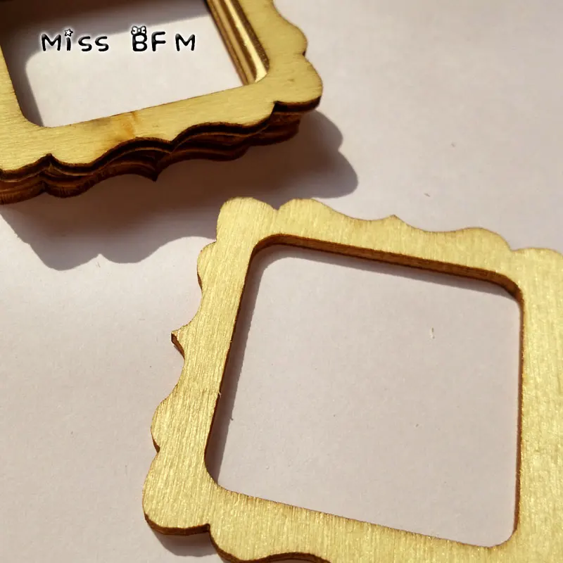 72 шт Деревянная Мини фоторамка цветущее дерево ремесла свадебные украшения для