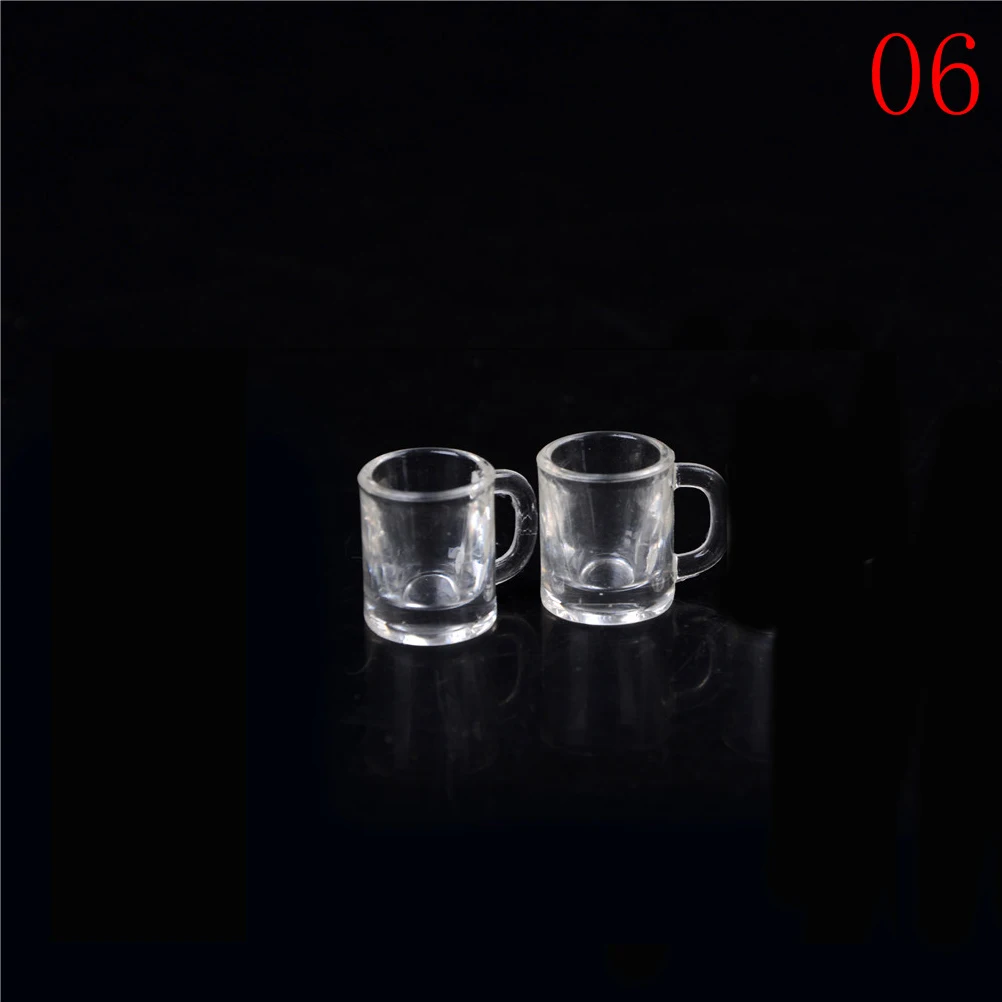 1/2 шт. пластиковые мини чашки для кукольного домика|miniature tableware|drink miniaturesdollhouse mini |