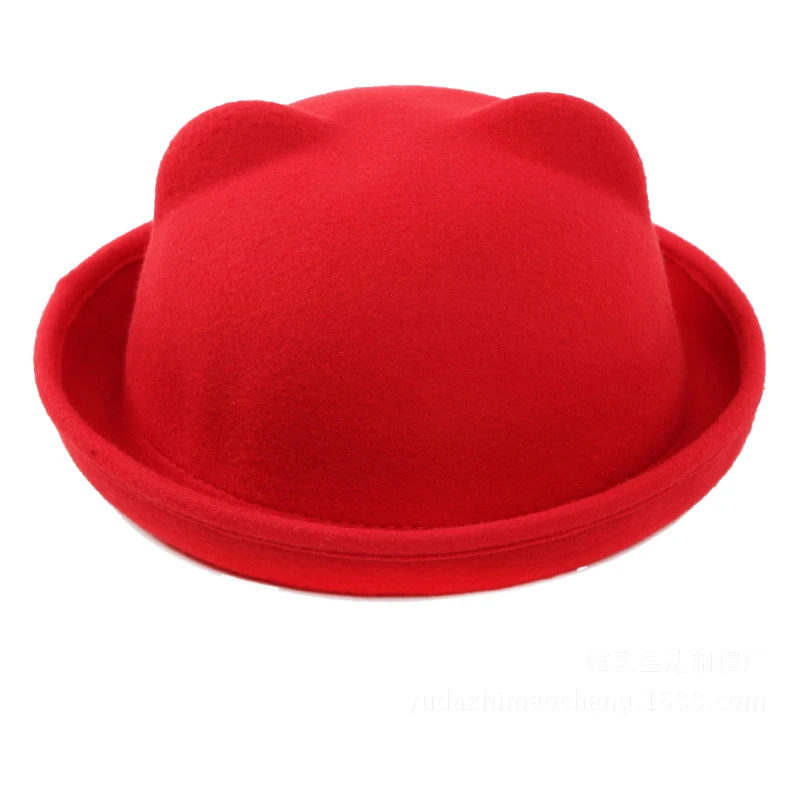 модная трендовая шляпа Федора уникальная Милая шерстяная зимняя и осенняя с