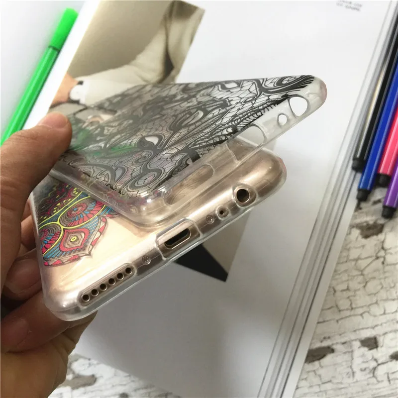 Huawei nova 2i Case Silicon mandala totem Painting Soft TPU Back Cover for Phone fitted shell |