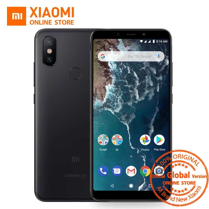Глобальная версия Xiaomi Mi A2 5 99 &quot18:9 полный экран 4 ГБ 32 Snapdragon 660 AIE 20 МП фронтальная
