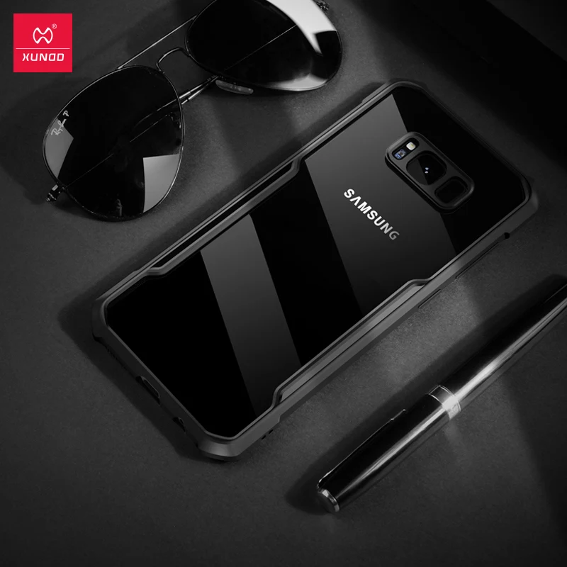 Black - without ring XUNDD защитный чехол для телефона samsung S8/S8 Plus note 8 с подушкой безопасности Plus Силиконовый Модный чехол для s9/s9 plus с ремешком Beetle - Цвет: Black - without ring