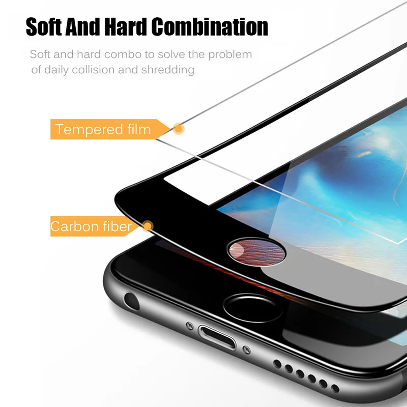 Mousmi для iPhone 6 6S 7 Защитное стекло экрана полное покрытие 3D пленка мягкое 8 Plus X на
