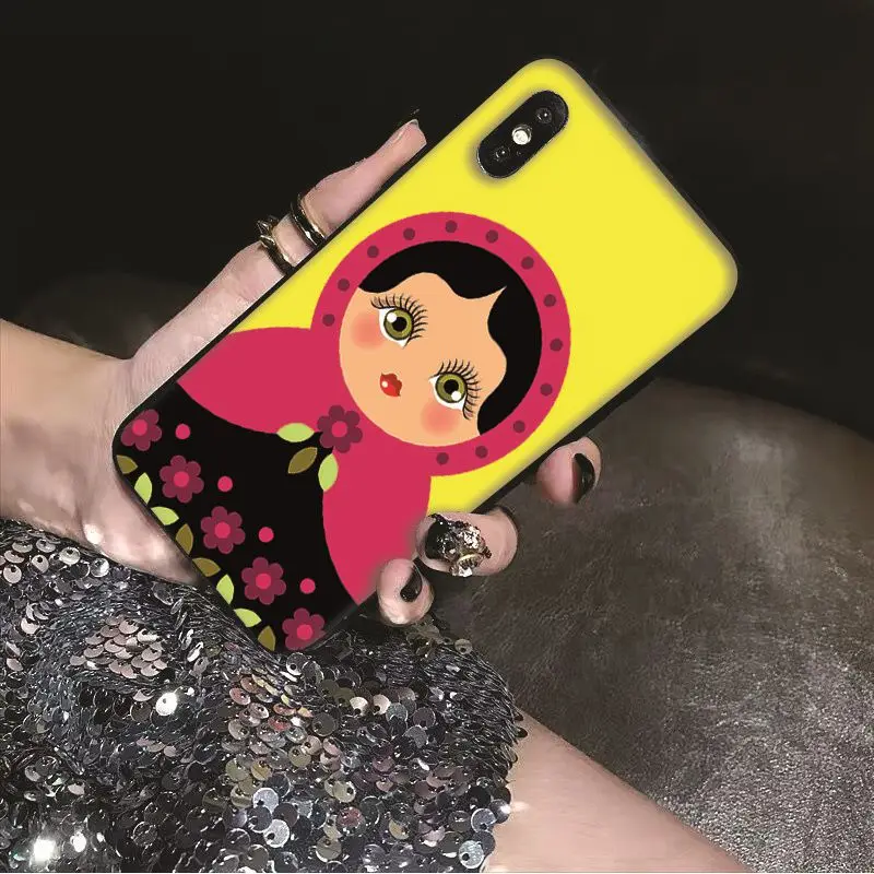 Babaite русская матрешка куклы DIY печать рисунок чехол для телефона iPhone 8 7 6 6S Plus X XS MAX 5
