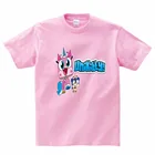 Детская футболка Топы Unikitty, футболка для мальчиков и девочек Летняя стильная футболка с графикой Harajuku, повседневные летние футболки Детская футболка с короткими рукавами, MJ