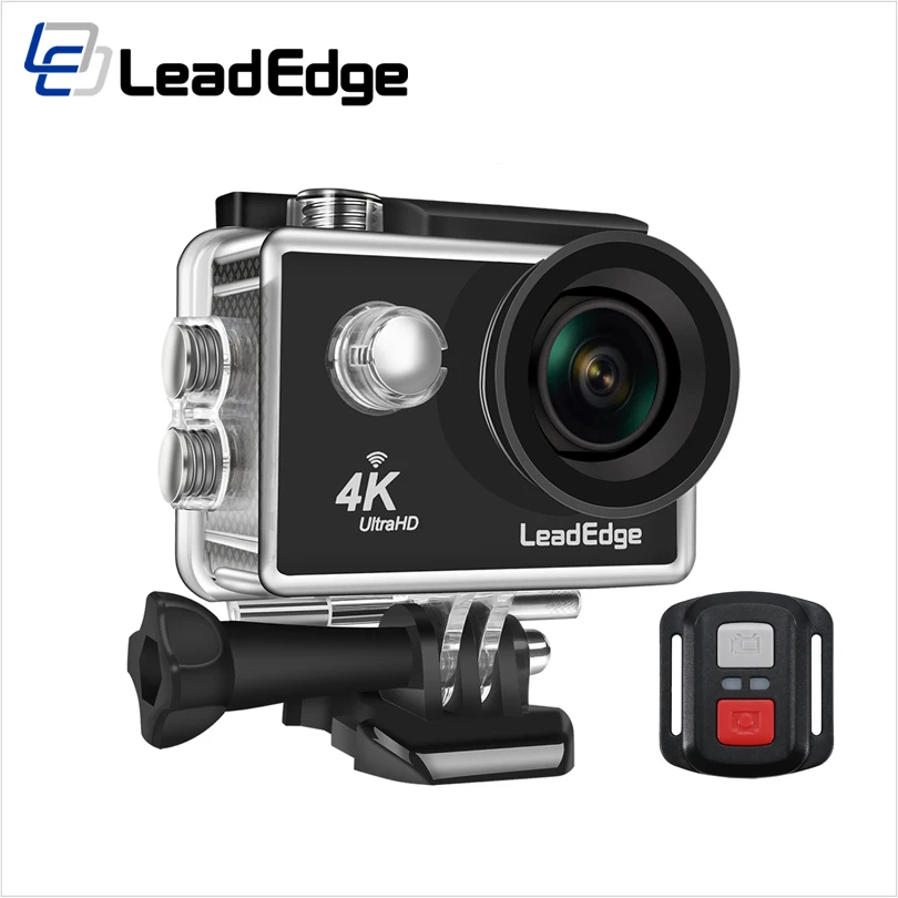 Экшн камера LeadEdge LE5000 4K/30fps 16 МП 2 0 дюймовый ЖК дисплей угол обзора 170 градусов Wi Fi