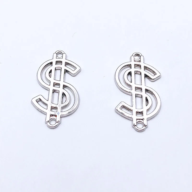 New 10pcs Fashion Charms Gift Alloy Dollar Sign Pendant Earring Necklace Jewelry Accessories DIY Electroplating Does Not Fade | Украшения и