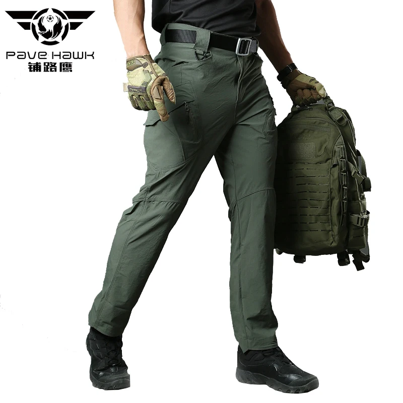 

PAVEHAWK Summer Stretch Quick Dry Duty Work Trekking Hiking Pants Men Army Military Trousers Men's Tactical Cargo Pants Women