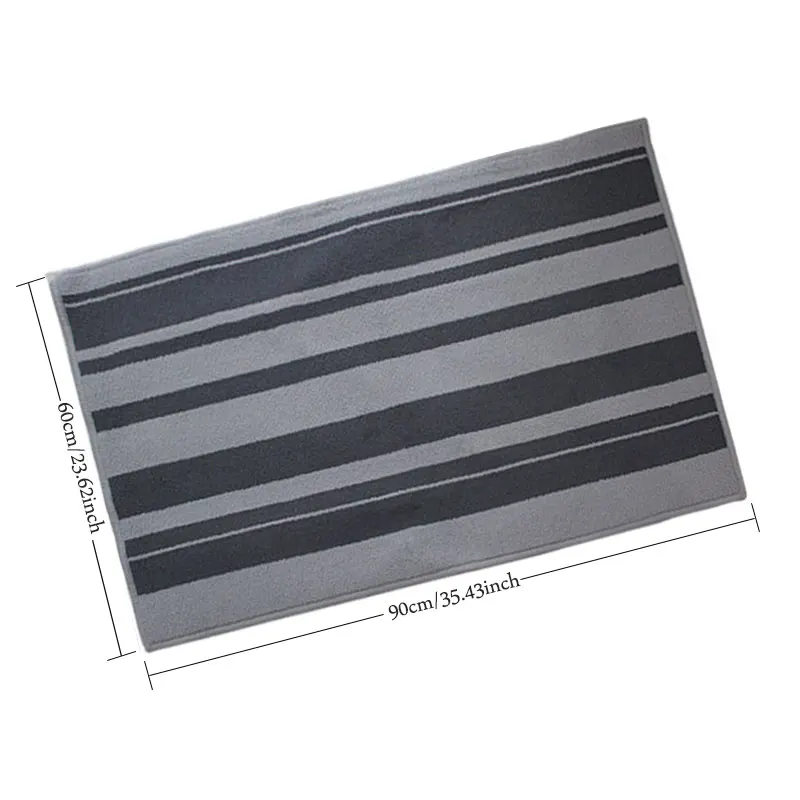 Дизайнерский коврик в полоску для входной двери 60*90 см нескользящий дома и кухни