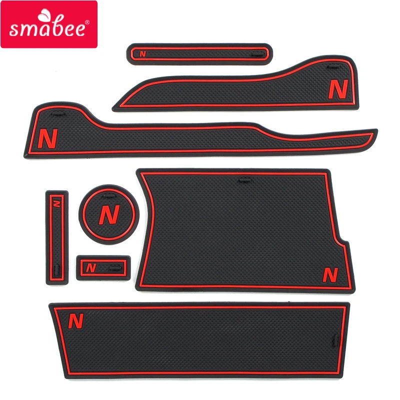 

Smabee Anti-Slip Gate Slot Mat for Honda N-VAN 2018 NVAN Interior Accessories Rubber Cup Holders Non-slip mats Coaster