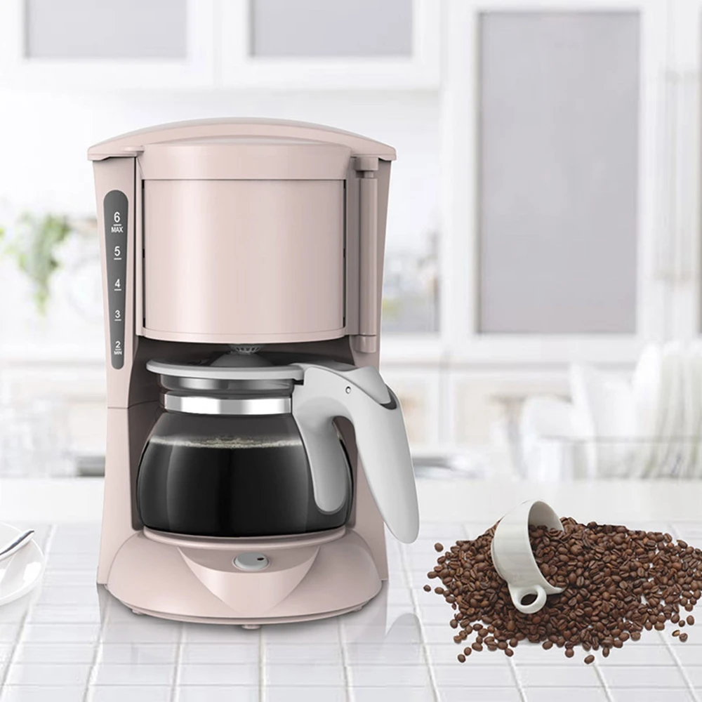 DMWD 650ML Бытовая АВТОМАТИЧЕСКОГО КАПЕЛЬНОГО Американский Кофе машина 220V Электрический Чай с заварочной Стекло Кофе горшок для 4-6 чашек