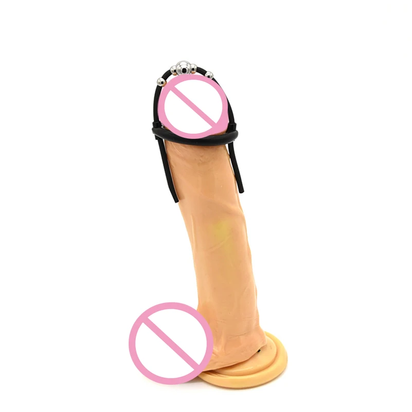 Электрошоковые кольца на пенис секс-товары Стальные Бусины кольцо медицинская