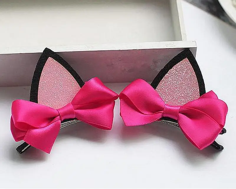 

1Pc Children Baby Girls Clip Hairpins Barrettes Headwear Flower Cat Ears Hairpin Hair Accessories