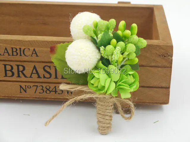 Свадебная бутоньерка с цветами 4 шт./лот брошь цвета слоновой кости для жениха