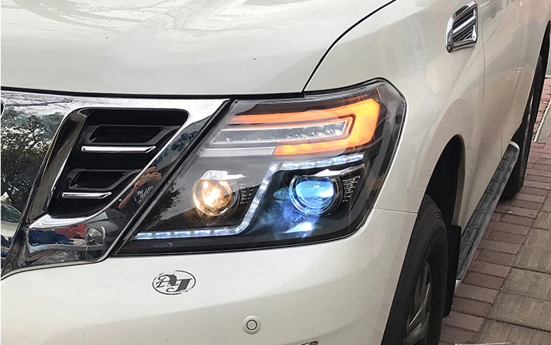 Светодиодная передняя фара Lmap для Nissan патруль Y62 Infiniti QX56 2010-2017 drl сигнал поворота