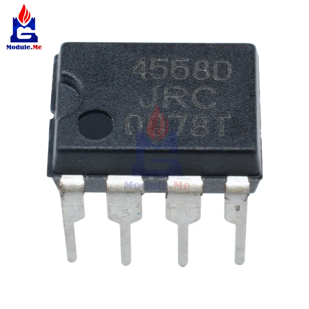 50 шт./лот IC чипы JRC4558 4558 4558D JRC4558D DIP 8 оригинальные Интегральные схемы|Интегральные