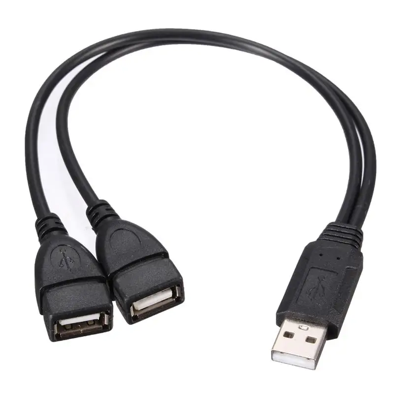 1 Папа-2 Женский Y разветвитель данных USB концентратор Удлинитель 2 0 A двойной