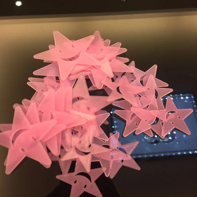 34 шт. улыбка звезды энергии хранения светится в темноте Световой наклейки на