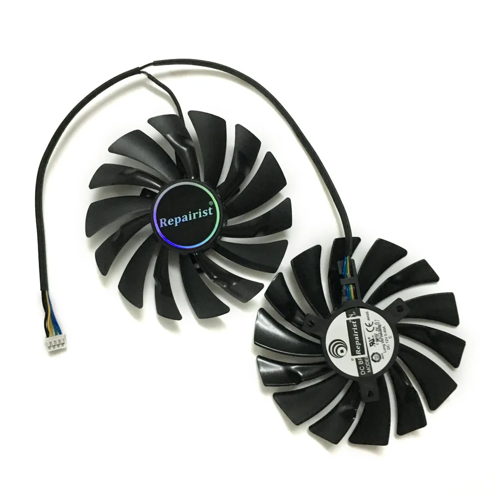 2 шт./компл. GTX1060 Вентилятор охлаждения GPU для видеокарты MSI GeForce GTX 1060 OS в качестве
