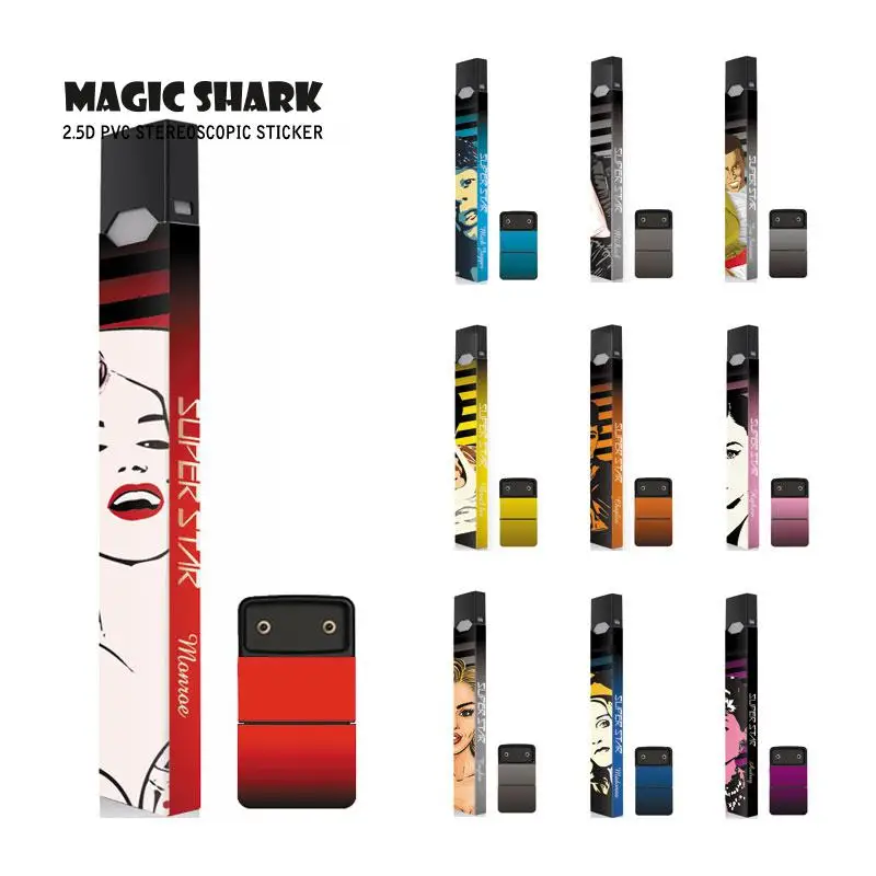 Волшебная Акула Мэрилин Монро Чаплин Джексон супер звезда чехол наклейка