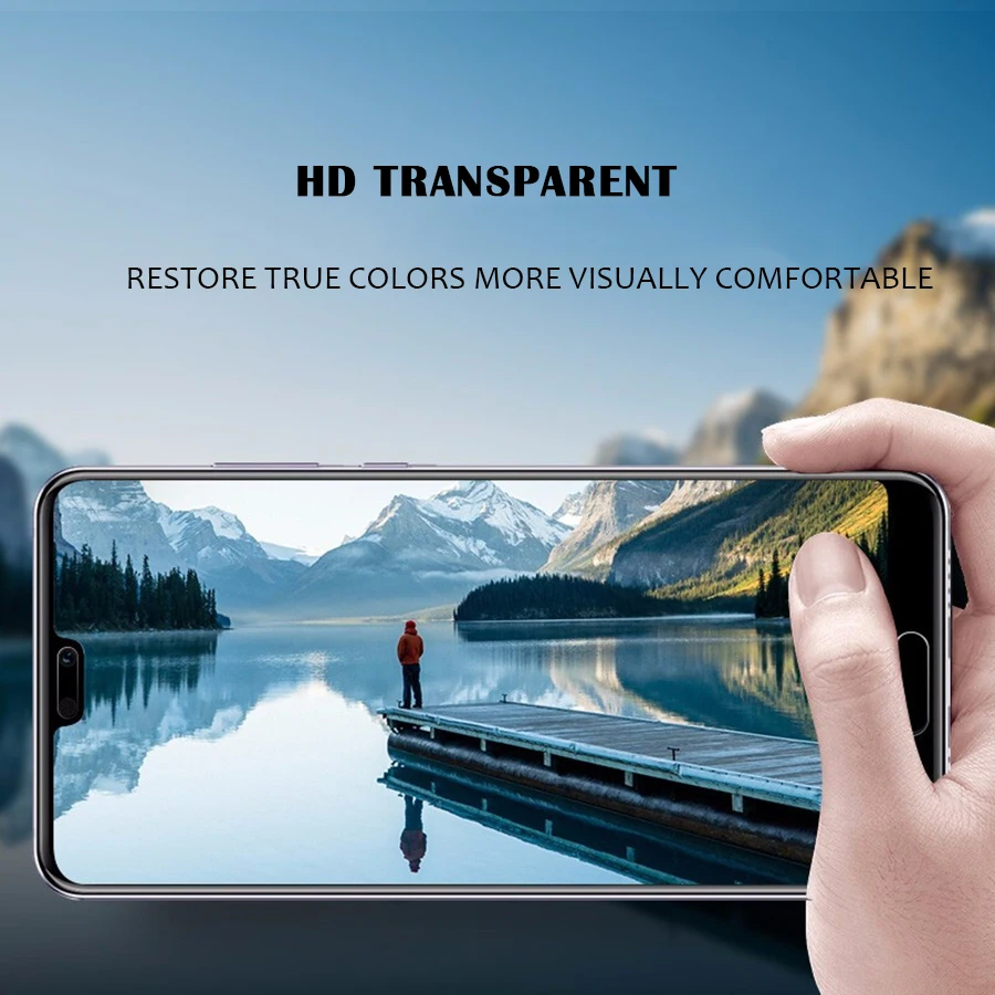 P20 полное покрытие закаленное стекло протектор экрана для huawei P20 Pro стеклянная пленка для huawei P20 lite P20 pro защитное стекло крышка
