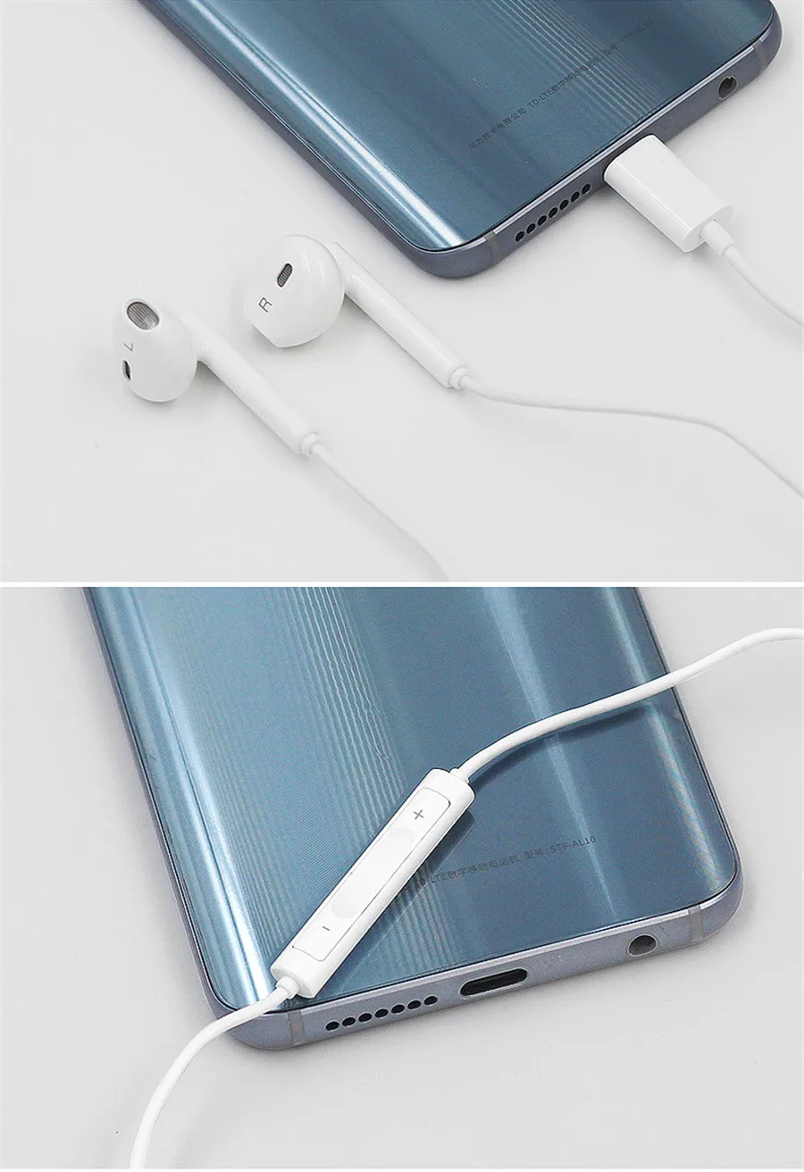 Оригинальные наушники huawei Honor usb type-C с микрофоном, наушники-вкладыши для смартфонов huawei mate 10/mate 10 Pro Honor 9