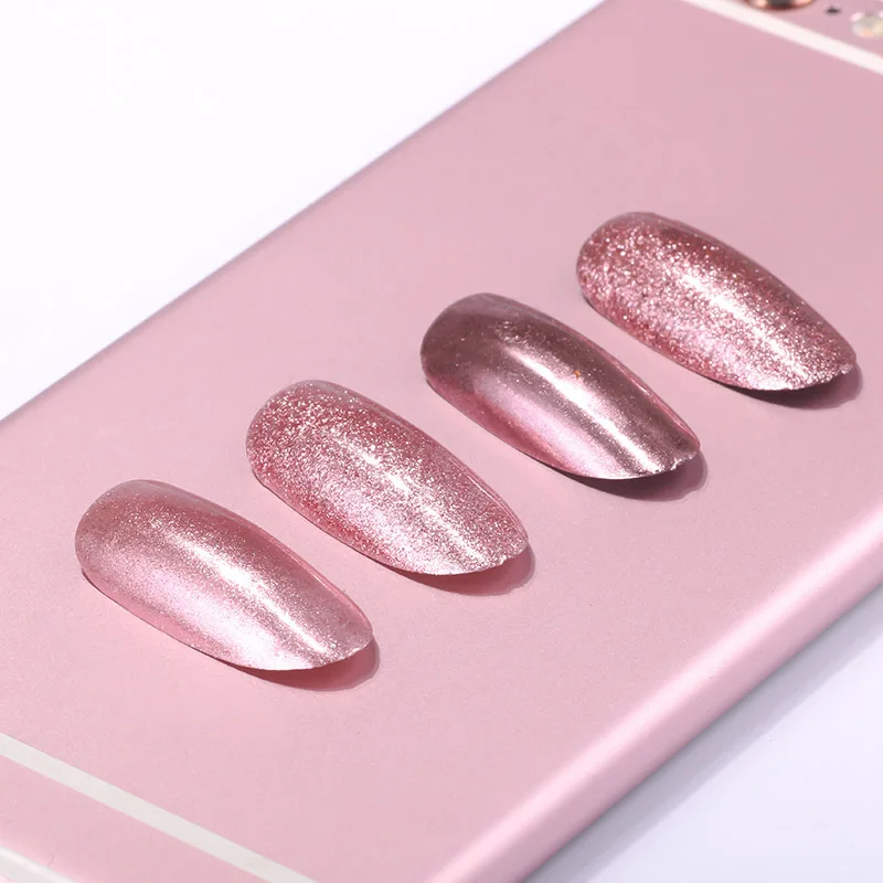 A Nail 0 2 г/кор. Высокое качество зеркало розовое золото лак для ногтей порошок УФ