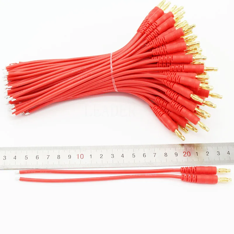 500 пар/лот RC части 4 0 мм позолоченный разъем типа &quotбанан&quot 16AWG мягкий