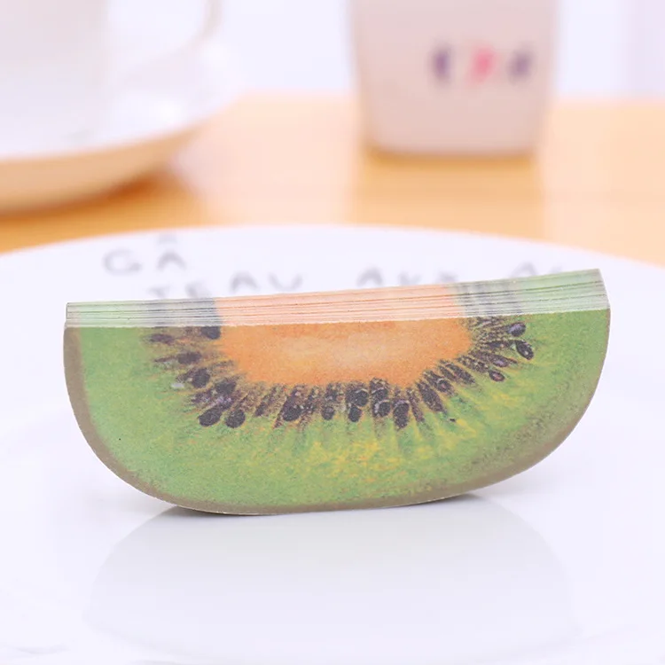 Kiwi 1 шт. блокноты для скрапбукинга с фруктами, блокноты для заметок, портативные бумажные блокноты для скрапбукинга, Стикеры для рукоделия в форме яблока и груши, удобные наклейки - Цвет: Kiwi