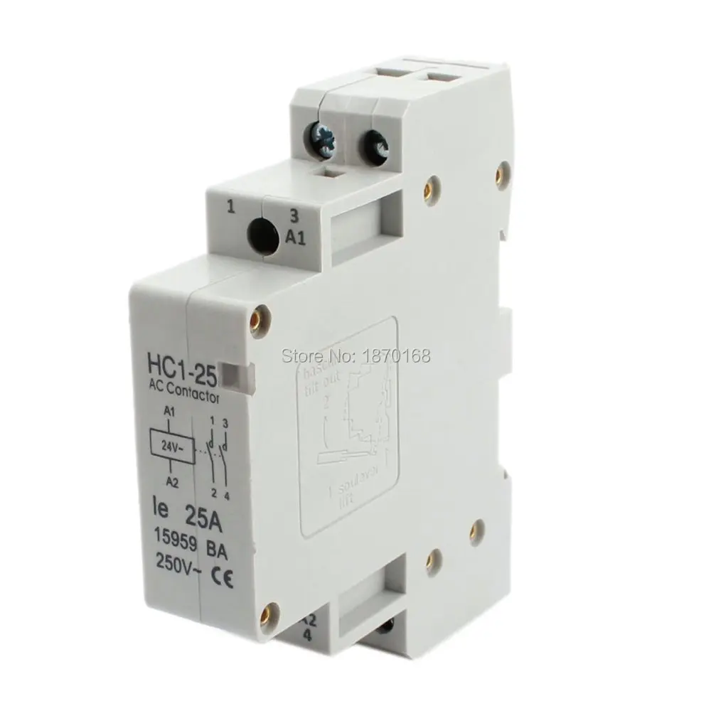 Hc1-25a 24В катушка teganan 25A 2 tiang yang Универсальный kontrol sirkuit AC kontaktor | Обустройство дома