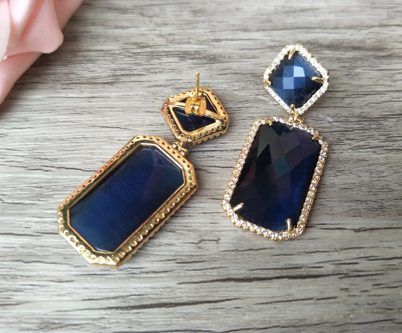 5 пар серьги подвески с кристаллами|gem stone earrings|crystal earringsearings with crystal |