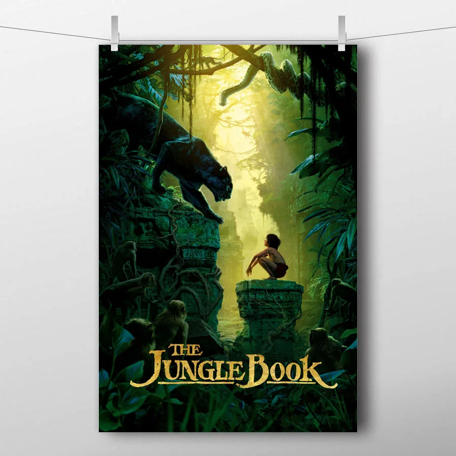 The Jungle Book (2016) Movie Wall Art Posters Canvas Painting Silk Printed For Room Decor | Дом и сад
