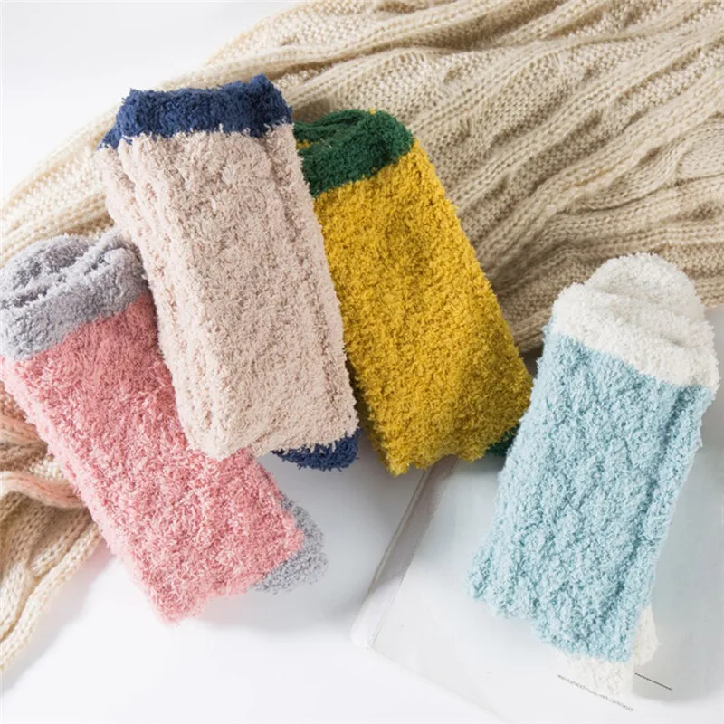 Носки из кораллового флиса с героями мультфильмов Теплые махровые носки для пары