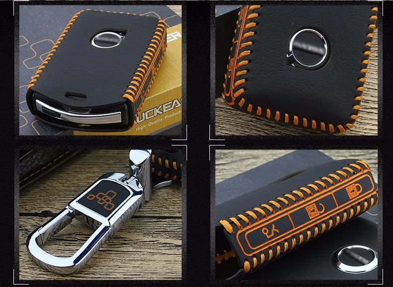 Ключ чехол для volvo s90L xc90 t5 t6 t8 основа Обложка key holder верхний слой кожи xc90