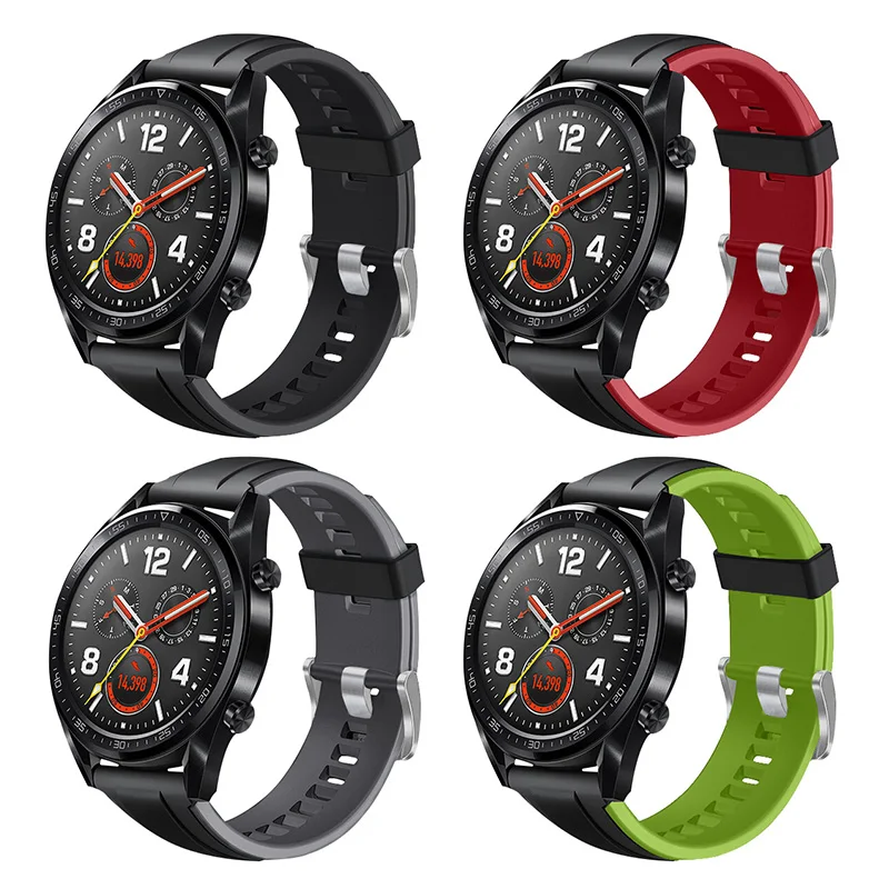 22 мм ремешок для gear S3 frontier samsung galaxy watch 46 мм ремешок для часов huawei watch gt2 amazfit ремешок Bip браслет ремень