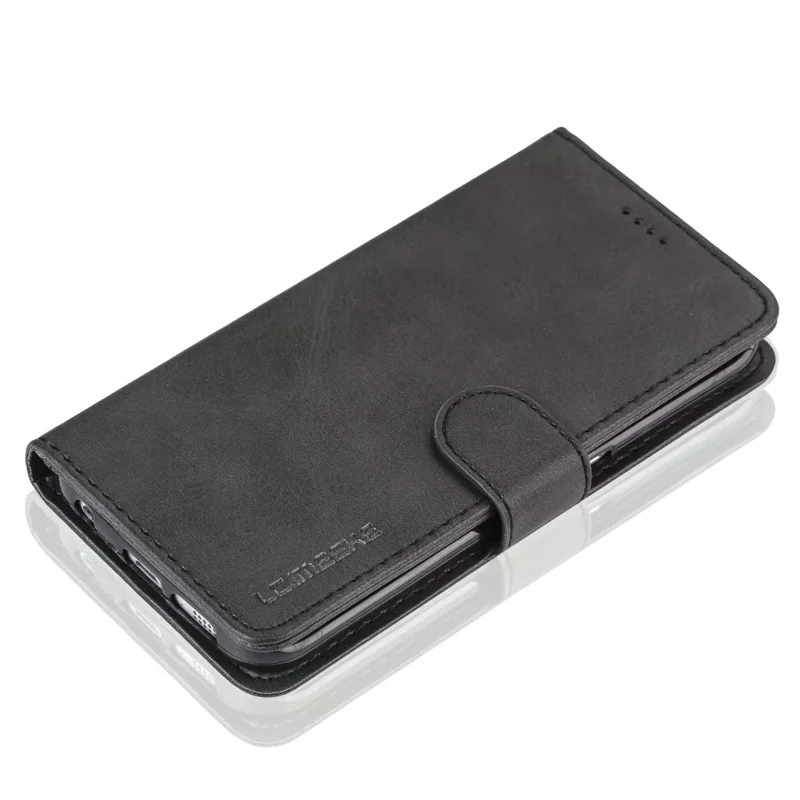 Black Роскошный кожаный чехол-книжка для samsung Galaxy A 10 20 e 30 40 50 60 70 80 90 M 10 20 30 Funda, чехол-бумажник для телефона, аксессуары, чехол - Цвет: Black