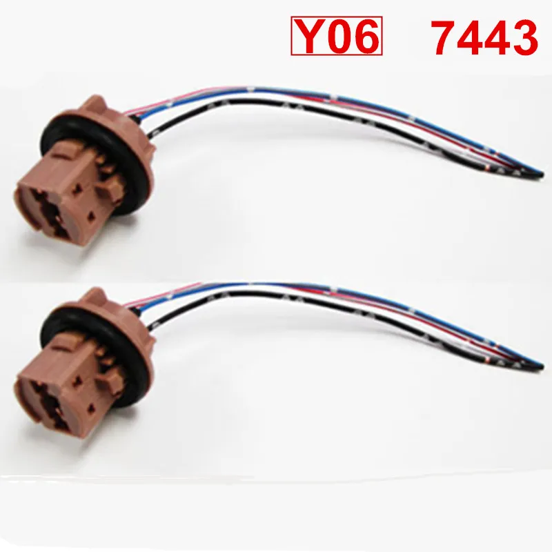 2PCS T20 T25 3157 3156 LED Bulb Socket Harness Wire BA15S P21W 1157 P21/5W Brake Signal Light Lamp Bulb adapter holder