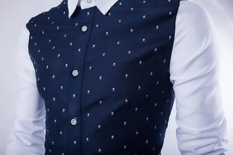Хлопковая мужская рубашка повседневная классическая в горошек Camisa