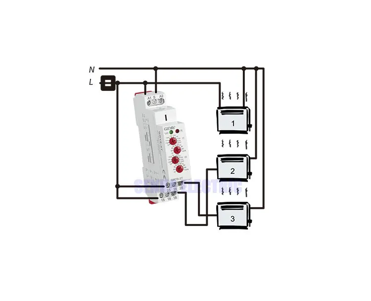 Многофункциональный 4-ручки din-рейку 2 группы AC/DC 12V 24V 220V мини таймер реле задержки времени