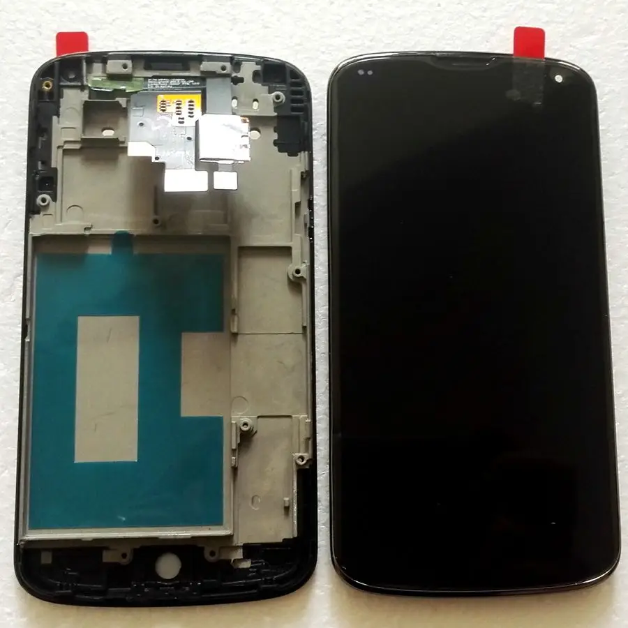 

ЖК-экран для Lg google Nexus 4 E960 с сенсорным стеклом дигитайзер с рамкой в сборе запасные ЖК-дисплеи