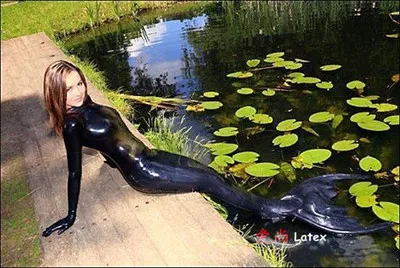 Сексуальный черный латексный надувной хвост русалки|inflatable latex|latex inflatableinflatable t |