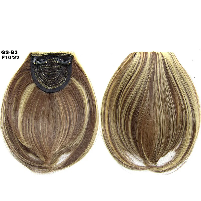 as shown 1 шт. короткие передние аккуратные челки Клип В короткая челка волосы для наращивания Прямые Синтетические настоящие натуральные волосы шиньон аксессуары для волос - Цвет: as shown